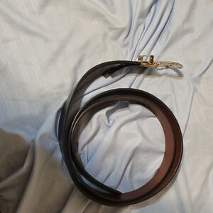 Torrid Reversible Black and Brown Belt with Gold Buckle